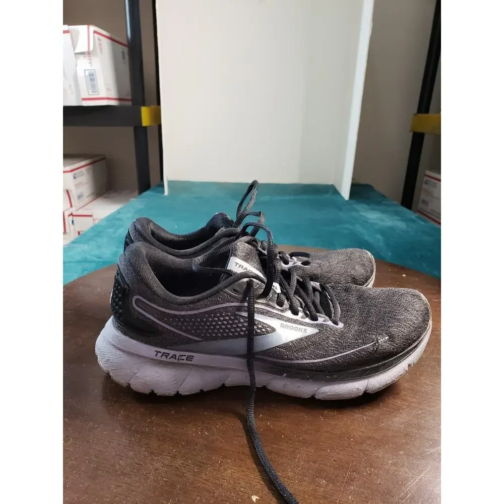 Brooks Trace 2 Shoes Size 9 Womens Black Running Gym Marathon 1203751B049